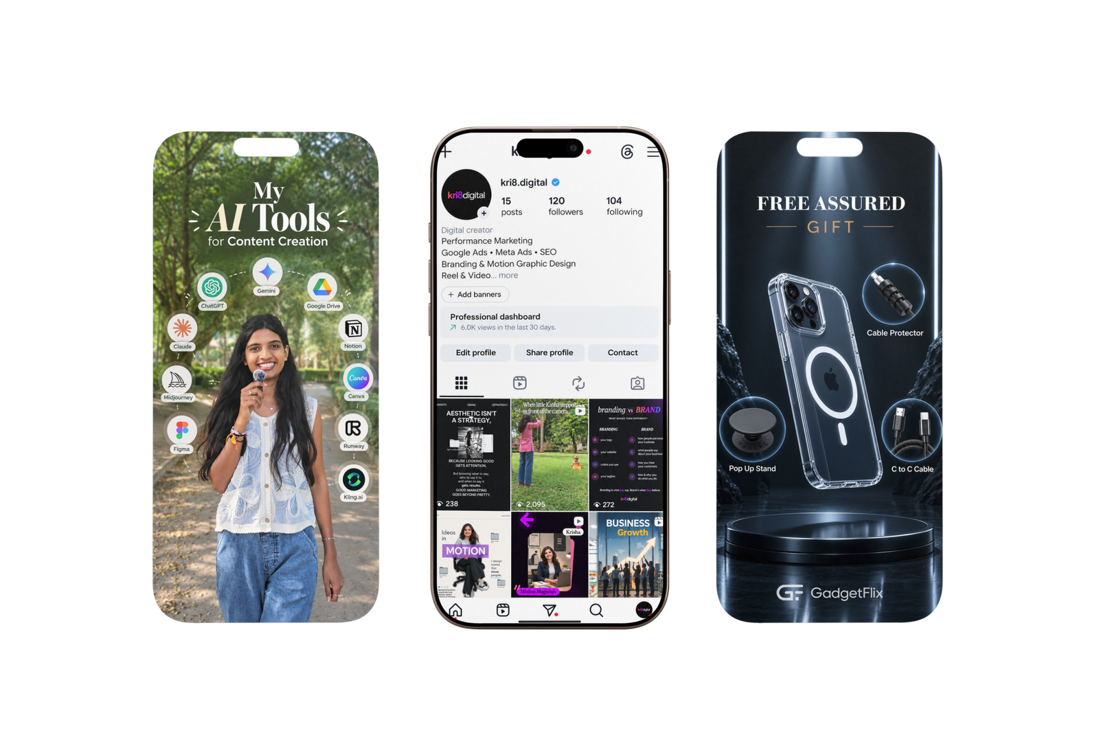 Reels and edits mockup